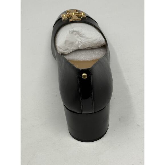 Tory Burch heels black leather Everly 9 shoes - Picture 8 of 10